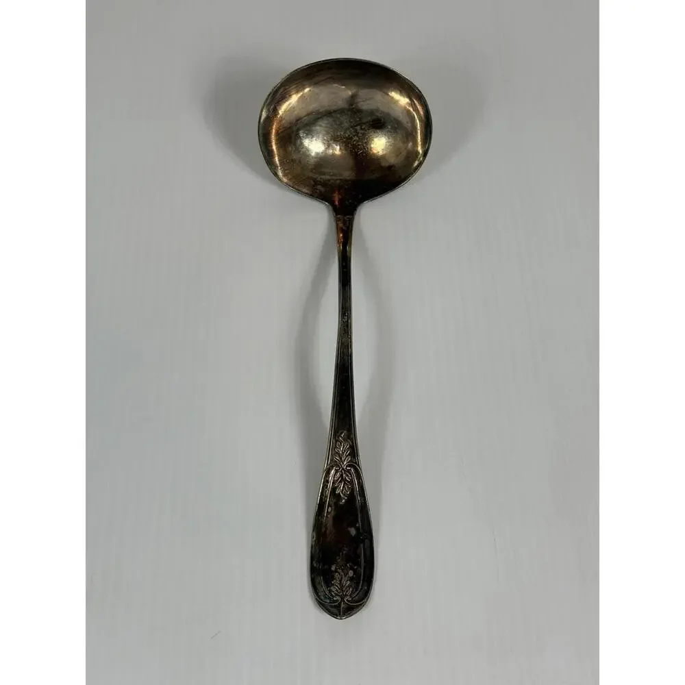 Vintage Rogers‎ Bros Triple Large Silver Plate Soup Spoon Ladle 11